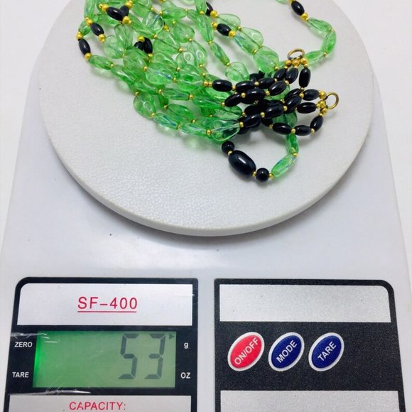 Green Multilayers Beaded NecklaceGreen Glass Stones Beaded Necklace - Picture 10 of 10